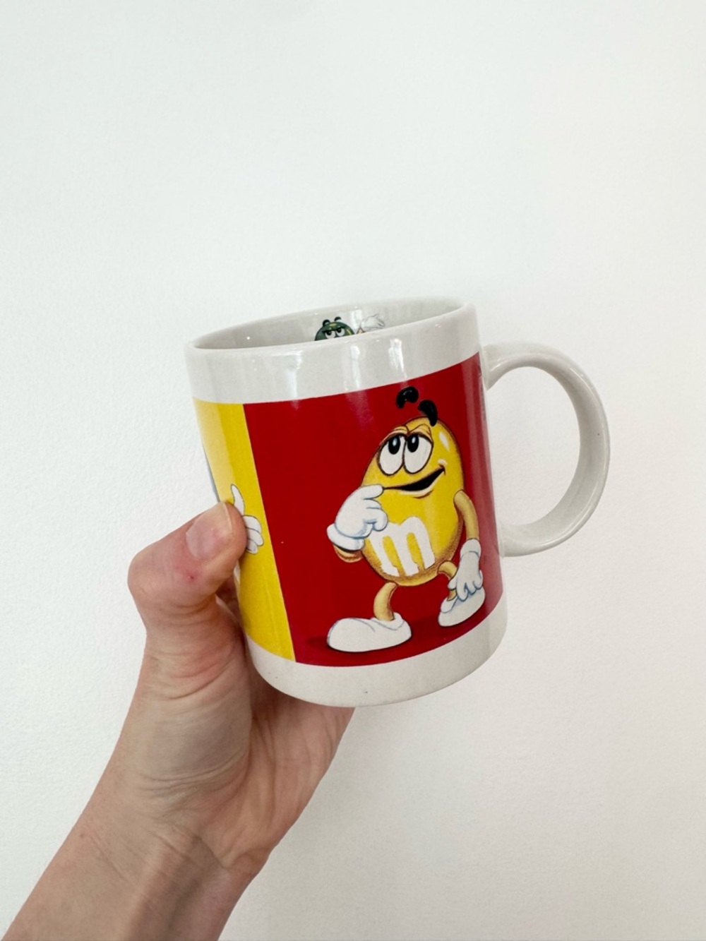 Vintage M&M's Large Character Ceramic Coffee Mug